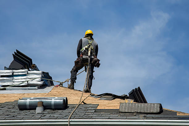 Professional Flat Roof Repair technician working in Pasadena, CA